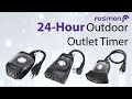 Be ready for the holidays with fosmons 24hour outdoor outlet timer