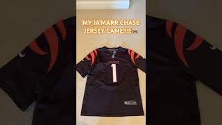 Celebrity MY JA’MARR CHASE JERSEY CAME!!!!!🐅#bengals #cincinnatibengals #jersey #nfl #yay #shorts #youtube Wealth