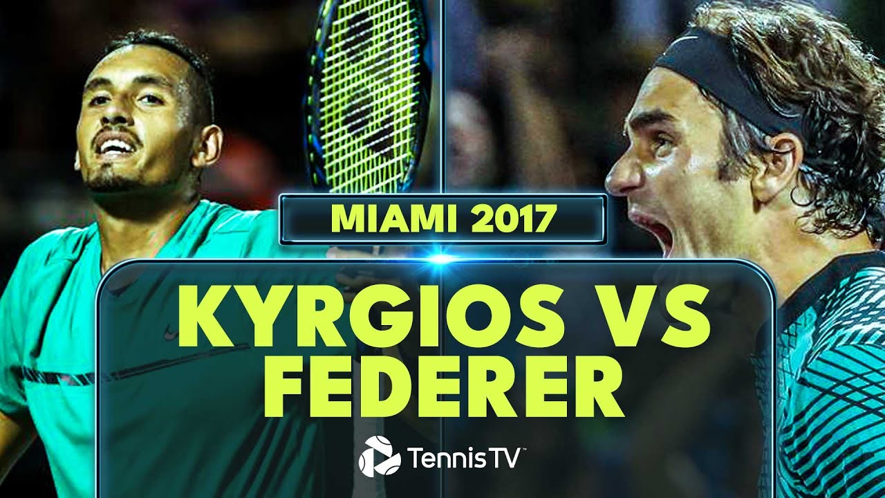 Nick Kyrgios vs Roger Federer The Story Behind Their Miami 2017 CLASSIC!