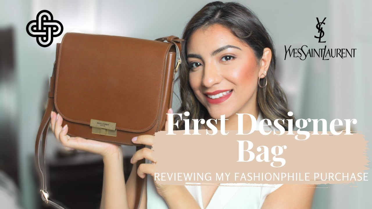 MY FIRST FASHIONPHILE PURCHASE REVIEWING YSL BETTY MESSENGER TIPS