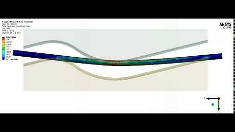 ANSYS Aluminium pipe bending analysis