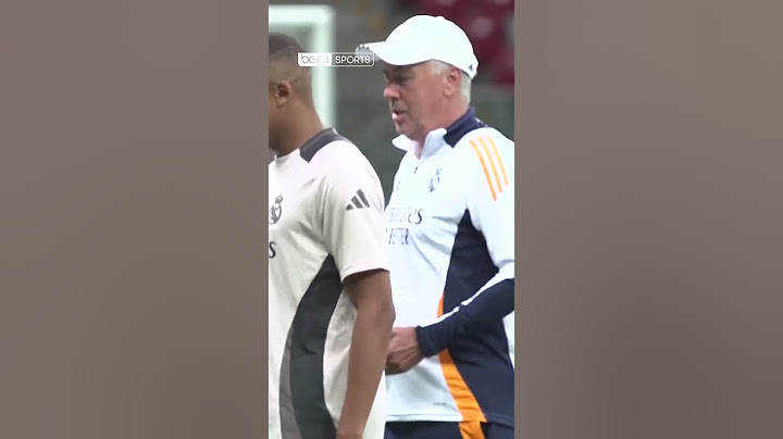 Carlo Ancelotti made Kylian Mbappé laugh 😂