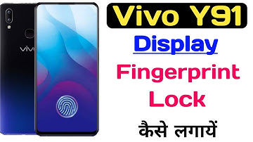 How to Vivo Y91 in Display fingerprint lock ll Display me finger lock kaise lagaye