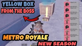 Yellow Box From The Boss - BİG LOOT - PUBG METRO ROYALE CHAPTER 18