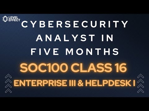 Cybersecurity SOC Analyst Training Pt 16 - Virtual HelpDesk, Event Viewer, Sysmon, Ticket Resolution