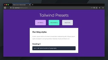 Shareable Presets - What