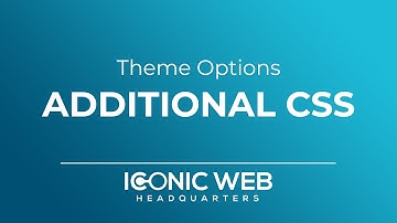 Theme Options - Additional CSS