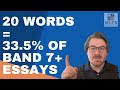 Most Common Words in 100 Band 7, 8 + 9 Essays