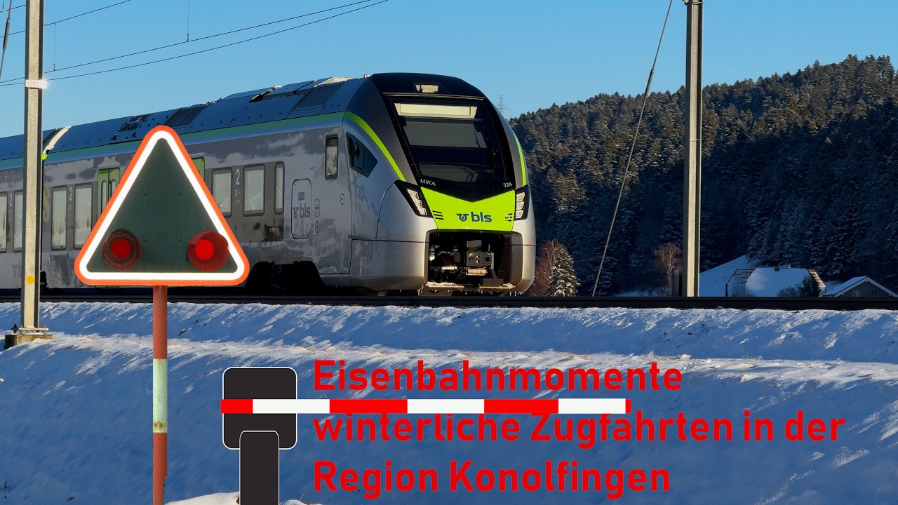 Eisenbahnmomente - 🚃 winterliche Zugfahrten in der Region Konolfingen ❄️🥶