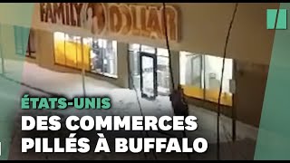 Aux États-Unis, les commerces de Buffalo pillés en pleine tempête de neige