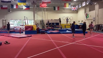 Front tumbling pass - front layout front pike