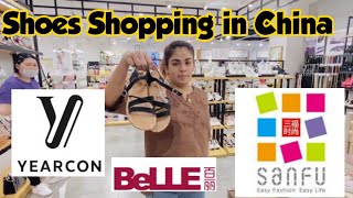 Go Shopping Shoes || Shopping in China || Shoes Brands in China || BELLE || Sanfu || Yearcon