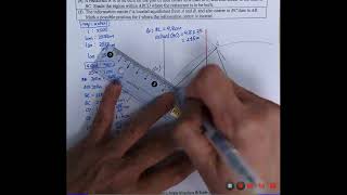 Math Notes 6.5 Perpendicular & Angle bisector Example 8 Part 2 Construction
