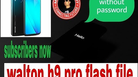 Walton Primo H9 Pro Firmware Flash File without password