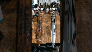 Restoring a 100-Year-Old Rusted Sword! 😱⚔️#trendingshorts #satisfying