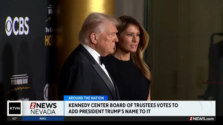 President Trump's name added to the Kennedy Center