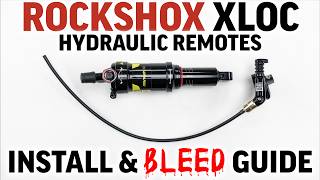 Rockshox XLOC Sprint Hydraulic remote install and bleed guide for beginners. Vacuum is your friend 👍