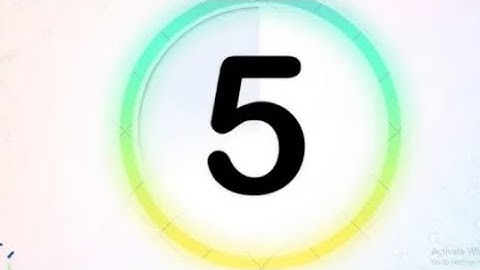 5 Second Timer / 5 Second Countdown with clock with Laser sound