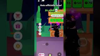 Pls donate is ruined by B O T S #roblox #funny #shortsvideo #viral