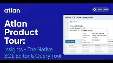Atlan Product Tour: Insights - The Native SQL Editor & Query Tool