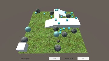 Unity3D 6. Поиск и сбор ресурсов  И перемещение их на склад