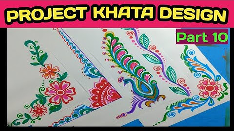 Border and corner design for students project khata.// Practical khata design.//Part..10. Tarun Art.