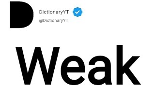 Weak Meaning in English