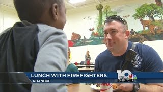 Roanoke firefighters visit elementary school