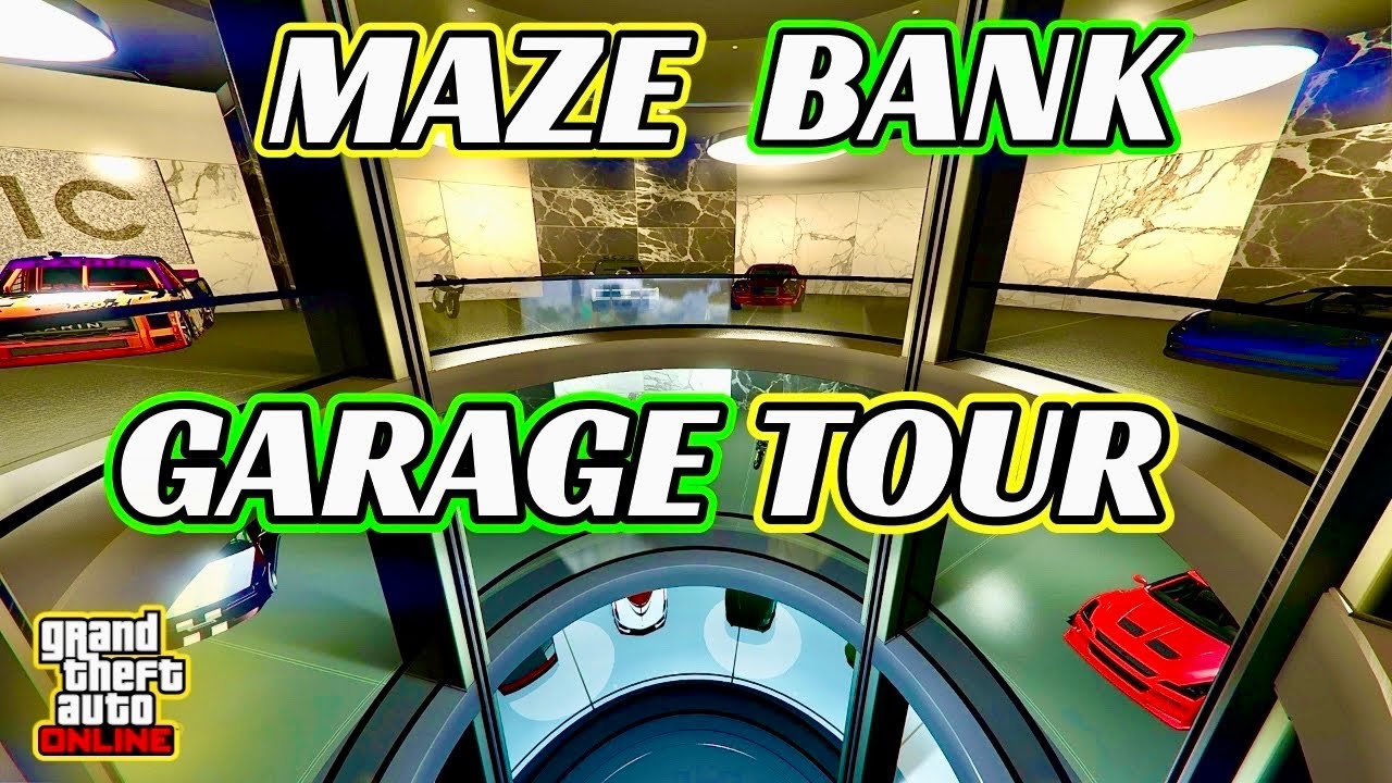 MAZE BANK WEST GARAGE TOUR | GTA ONLINE - YouTube