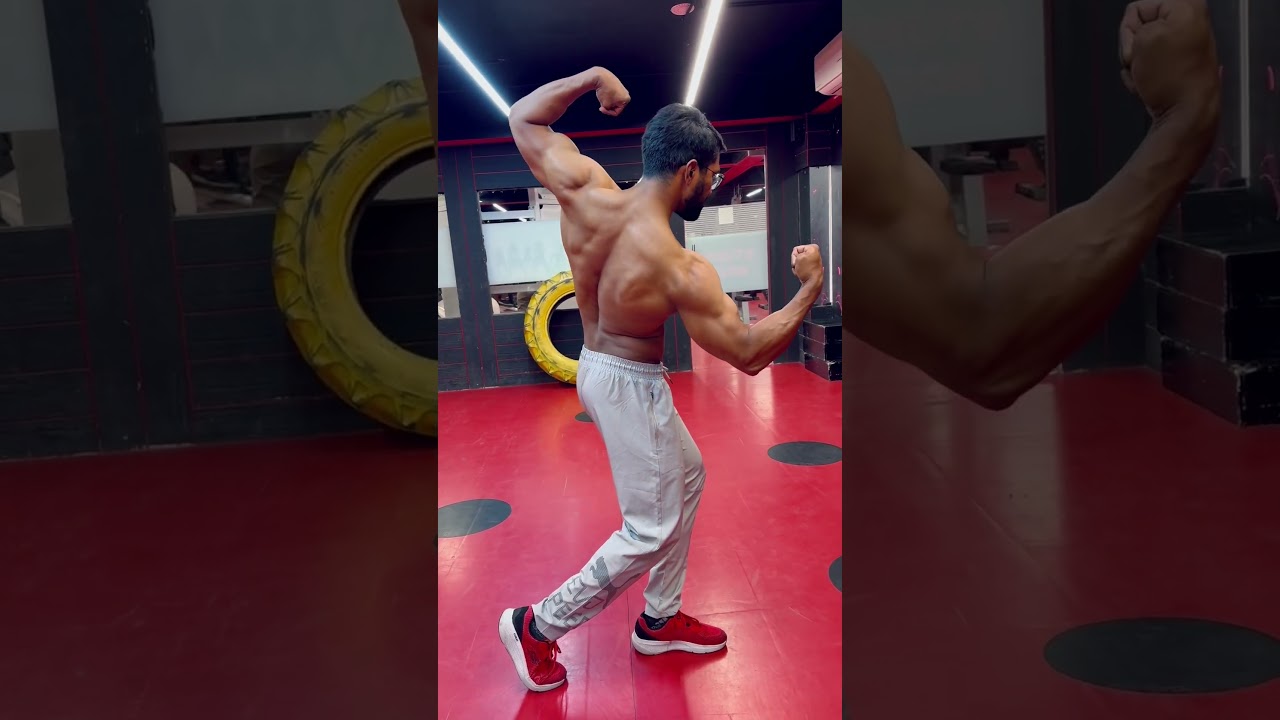 Arnold Pose after Back Workout.