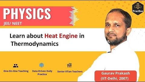 Learn about Heat Engine in Thermodynamics by Gaurav Prakash (IIT Delhi), Grade 11,JEE & NEET Physics