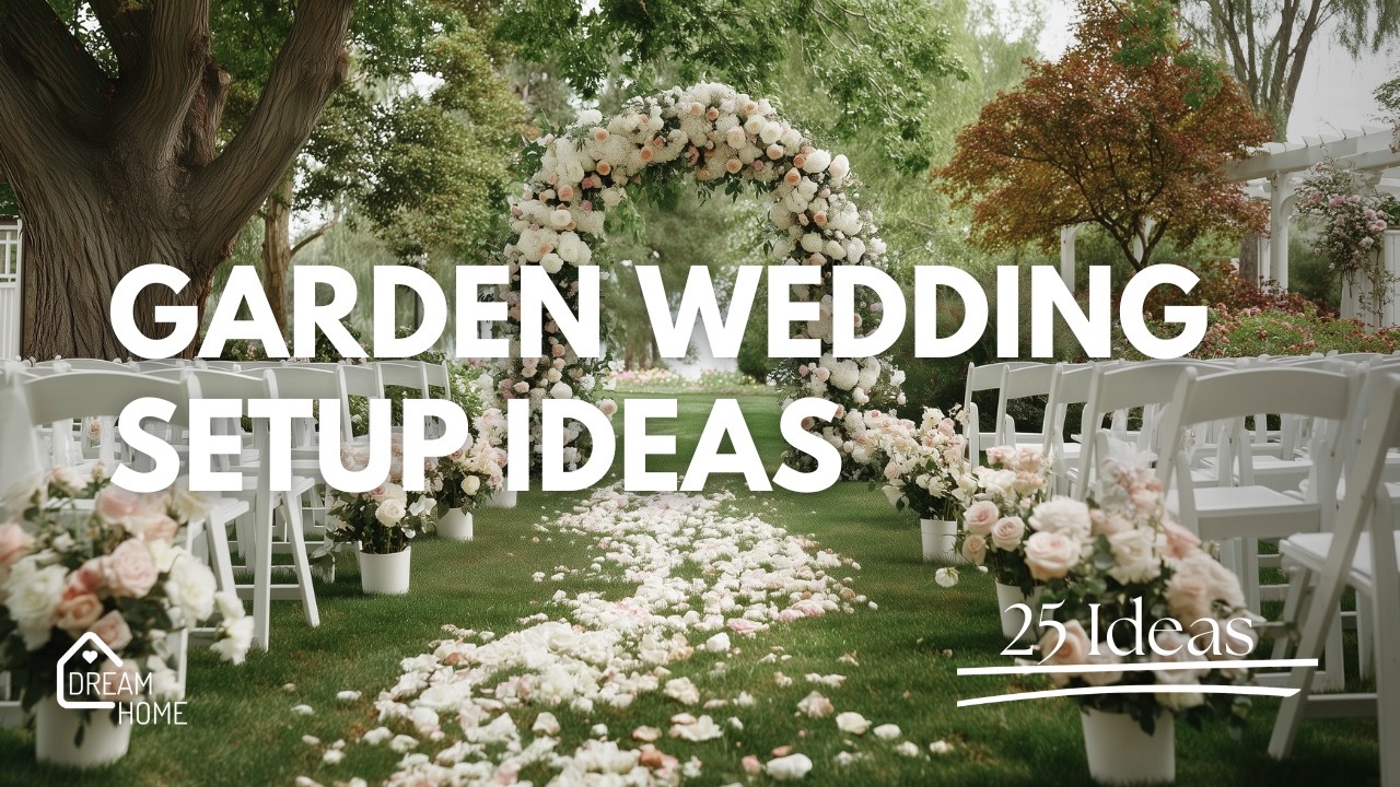 Garden Wedding Setup Ideas | Outdoor Wedding Ceremony Decorations
