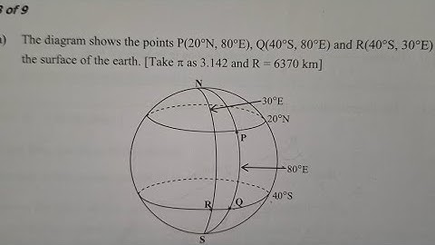 2022 Earth Geometry Exam Question