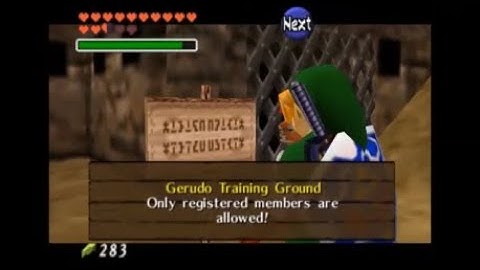 Complete the Gerudo Training Ground with only 7 small keys