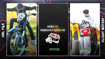 😎HUM TO BADSHAH LOG HAI 😈BOY 2 LINE ATTITUDE XML😎New Attitude Xml File 😈#xml #attitude