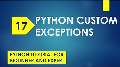 python custom exceptions | python custom exception handling | custom exception class | tutorial