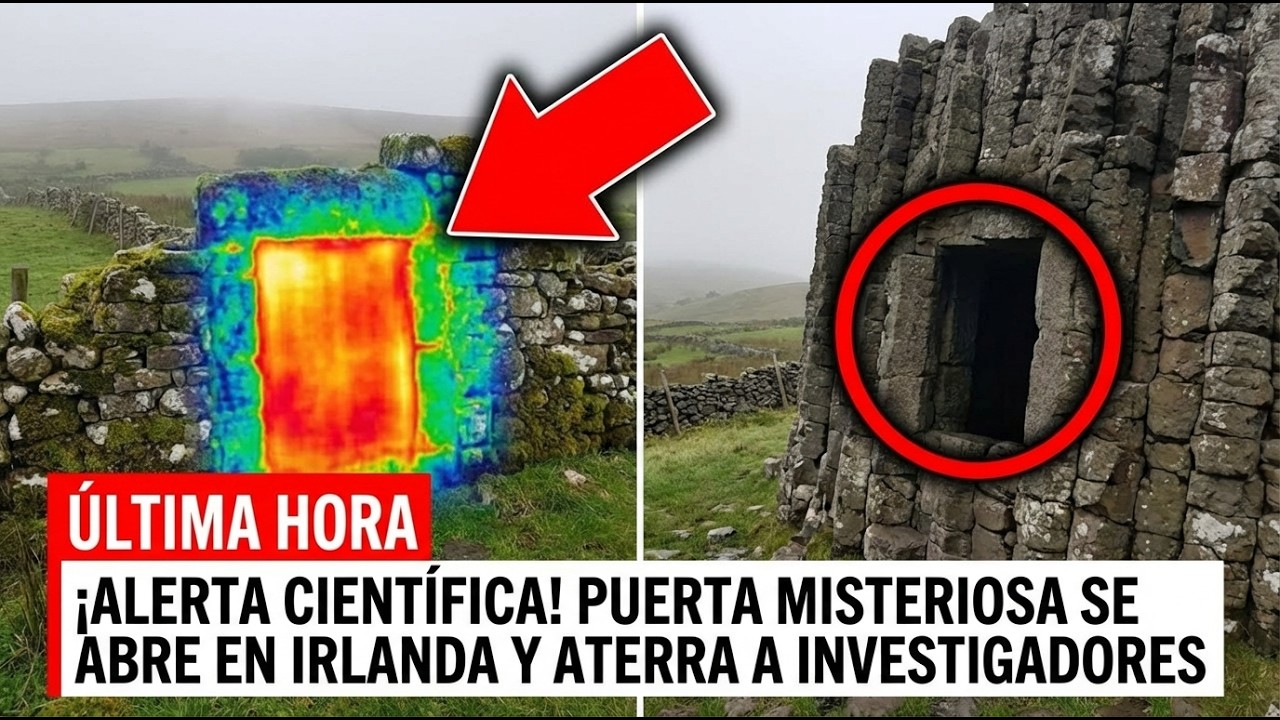 La puerta de piedra en Irlanda se abrió 11 segundos… y lo que vio el dron heló la sangre