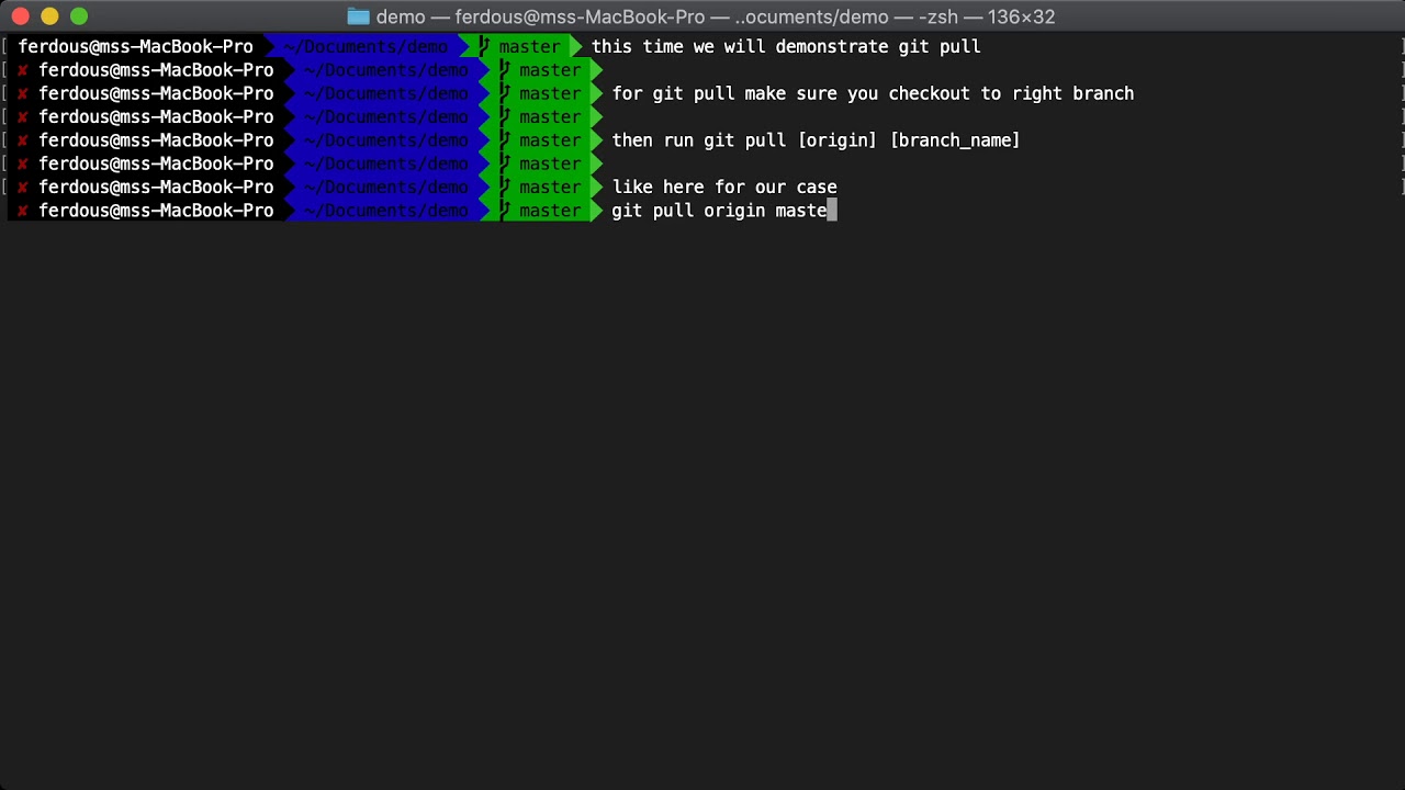 re pull from a master git re pull from a master git