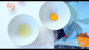 How to Separate Eggs - Cooking technique video