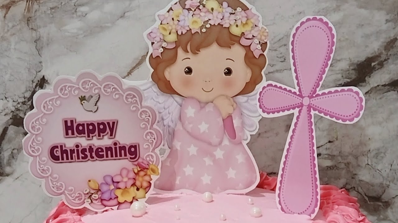 Angel Christening Cake Decorating 