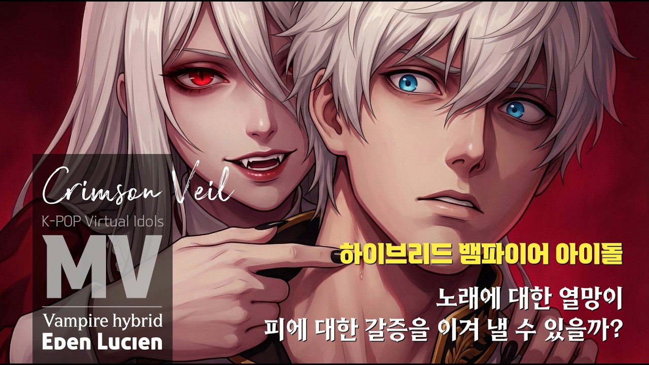 [MV] Crimson Veil / 하이브리드 뱀파이어 아이돌_Short MV     #뱀파이어 #애니메이션 #애니 #음악 #뮤비 #버츄얼아이돌 #아이돌 #kpop #vampire