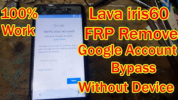 Lava iris 60 FRP Remove Without Device 1000% Testerd |