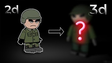 3d Modelling Mini Militia Character In Prisma 3d (Mobile App) // Timelapse //