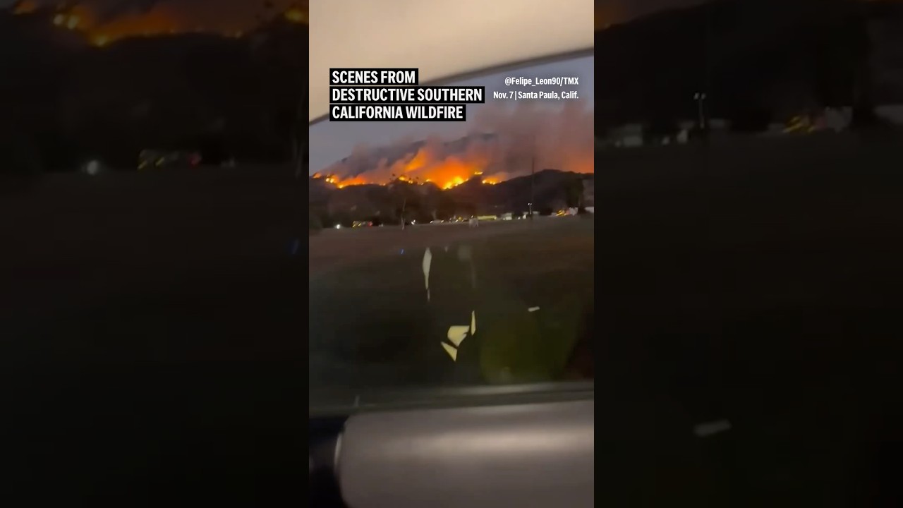 Scenes from destructive Southern California wildfire