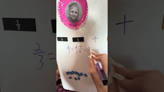 MAE 202 Project 2: Part 1 adding with fraction strips 2/3+1/4