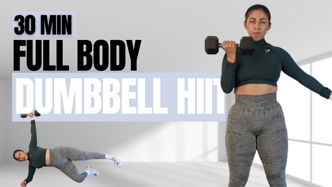 30 Min Sweaty Full Body | Dumbbell HIIT, No Repeat Workout - YouTube