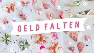 Geld falten - einfache Anleitungen zum Geldscheine falten | Schnelles Geldgeschenk selber machen