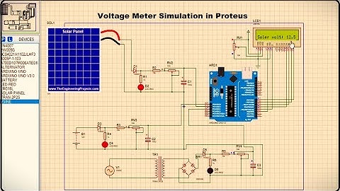 Voltage Meter Simulation in Proteus