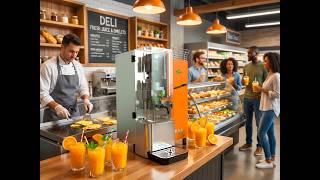 Grocery Store as a Breakfast Destination: Fresh Squeezed Orange Juice
