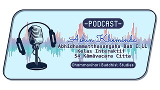 Ashin Kheminda  Abhidhammatthasangaha Bab I 11  Kelas Interaktif 54 Kmvacara Citta podcast